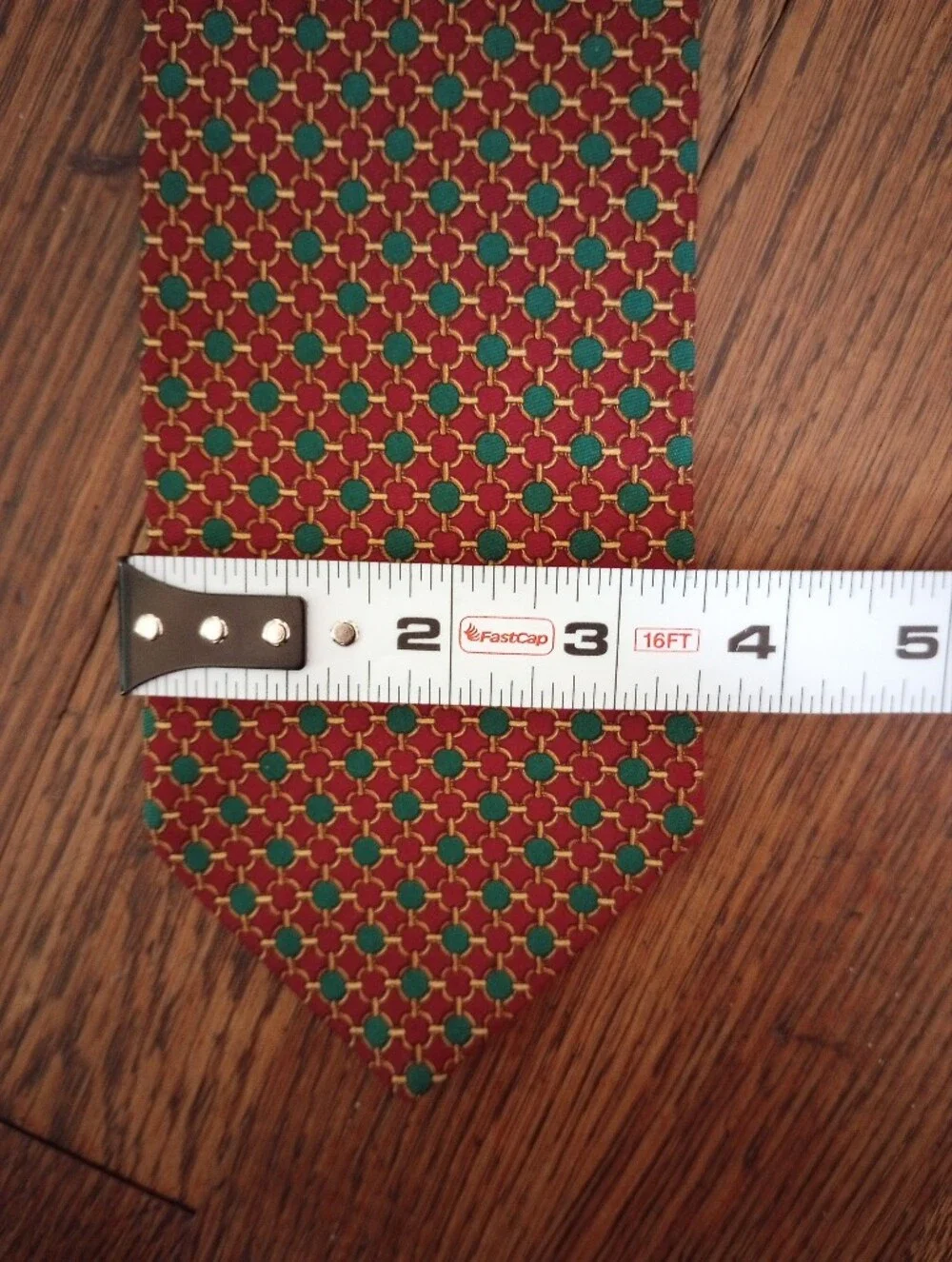Brooks Brothers Makers Vintage Green Red Gold Necktie Preppy Academia Ivy League